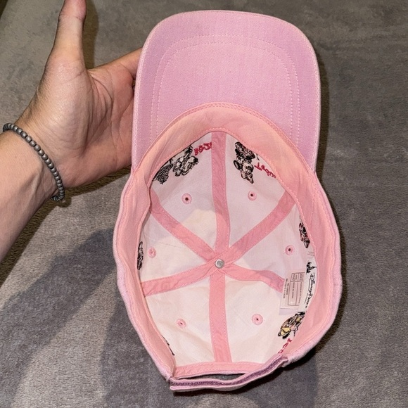 Disney Parks Minnie Mouse History Through The Years Baseball Hat Cap Pink- Adult - Picture 7 of 8